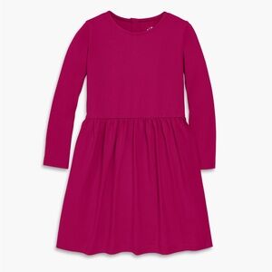 Nordstrom Primary Little Girls Pink Long Sleeve Dress